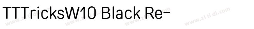 TTTricksW10 Black Re字体转换